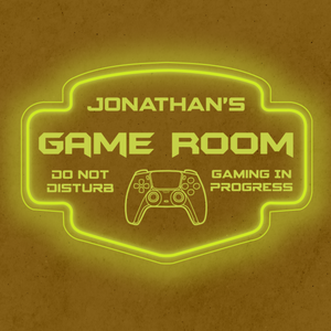 Personalized LED Color Changing Acrylic Game Room Sign