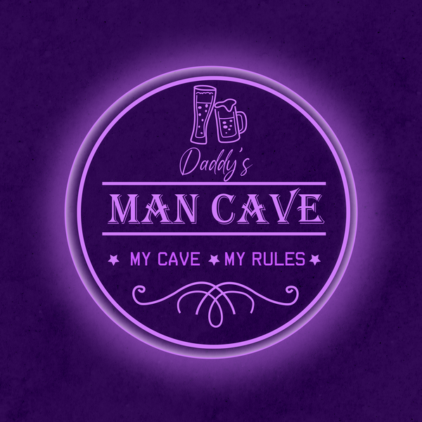 Personalized LED Color Changing Acrylic Man Cave Beer Sign