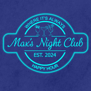 Personalized LED Color Changing Acrylic Three Glasses Bar Sign