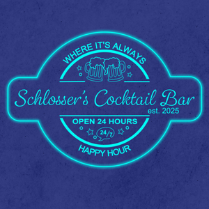 Personalized LED Color Changing Acrylic Beer Mugs Cocktail Bar Sign