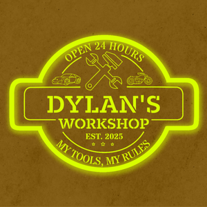 Personalized LED Color Changing Acrylic Workshop Sign