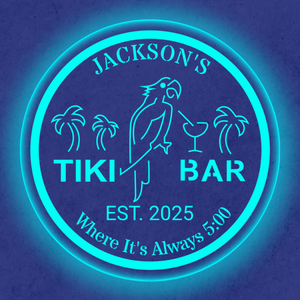 Personalized LED Color Changing Tiki Bar Sign