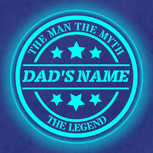 Personalized LED Color Changing Father's Day Dad Sign