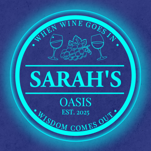 Personalized LED Color Changing Acrylic Wine Sign