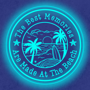 Personalized LED Color Changing Acrylic Beach Sign