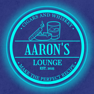 Personalized LED Color Changing Acrylic Cigar & Whiskey Sign