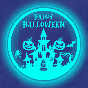 Personalized LED Color Changing Acrylic Halloween Sign