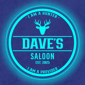 Personalized LED Color Changing Acrylic Deer Hunter Sign