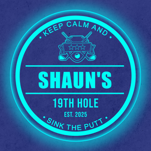 Personalized LED Color Changing Acrylic Golf Clubs Sign