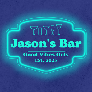 Personalized LED Color Changing Acrylic Bar w/Glasses Sign