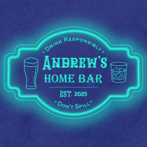 Personalized LED Color Changing Acrylic Home Bar w/Glasses Sign