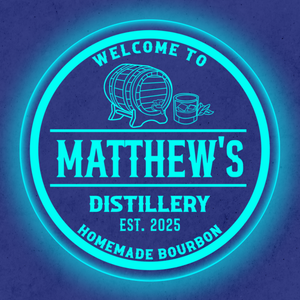 Personalized LED Color Changing Acrylic Whiskey Barrel Sign