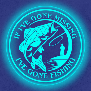 Personalized LED Color Changing Acrylic Fishing Sign