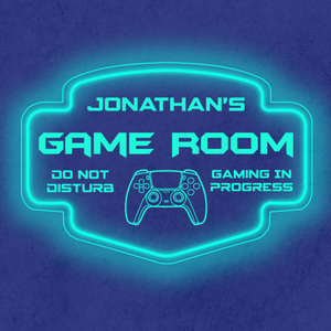 Personalized LED Color Changing Acrylic Game Room Sign