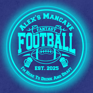 Personalized LED Color Changing Acrylic Fantasy Football Beers Sign