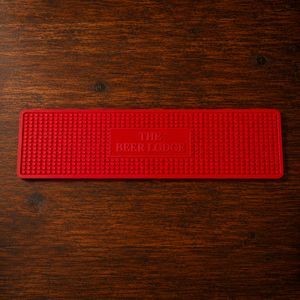 Personalized Custom Silicone Bar Mat 20 x 5 Red