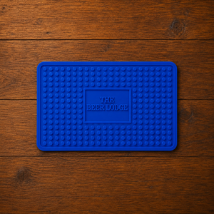 Personalized Custom Silicone Bar Mat 9x 5 Blue