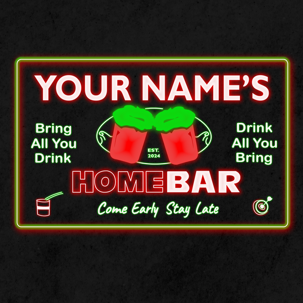 Personalized Beer Mug Two Colors LED Home Bar Sign (Three Sizes)