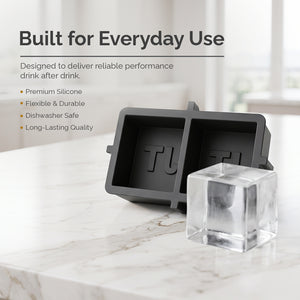Personalized Custom Silicone Ice Cube Mold 2 Pack Square