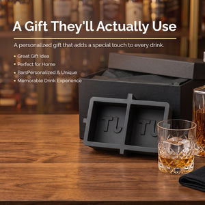 Personalized Custom Silicone Ice Cube Mold 2 Pack Square