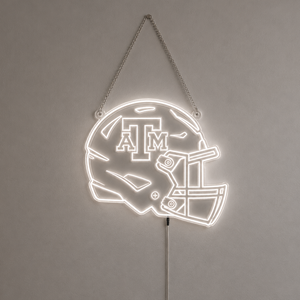LED Color Changing Acrylic Texas A&M Helmet Sign