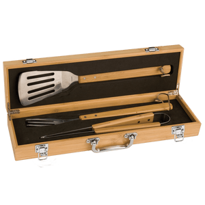 Personalized 3-Piece BBQ Set in Case