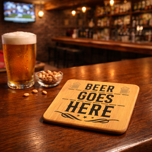 Personalized Bamboo Coaster