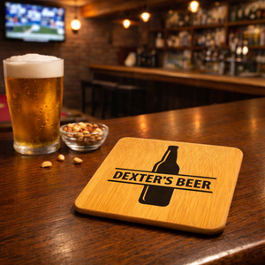 Personalized Bamboo Coaster