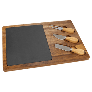 Personalized Cheese Board Set with Three Tools