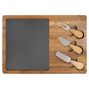 Personalized Cheese Board Set with Three Tools