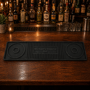 Personalized Custom Silicone Salt Rim Bar Mat