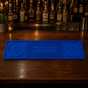 Personalized Custom Silicone Salt Rim Bar Mat