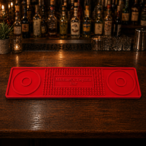Personalized Custom Silicone Salt Rim Bar Mat