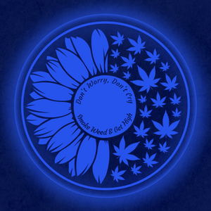 Personalized LED Color Changing Acrylic 420 Sunflower Sign