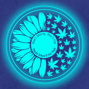 Personalized LED Color Changing Acrylic 420 Sunflower Sign