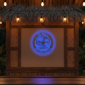 Personalized LED Color Changing Acrylic Backyard Paradise Sign