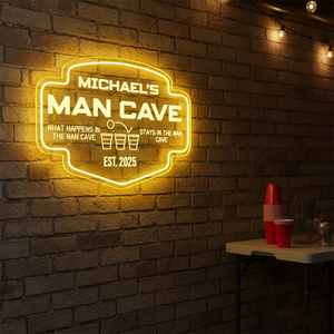 Personalized LED Color Changing Acrylic Beer Pong Sign