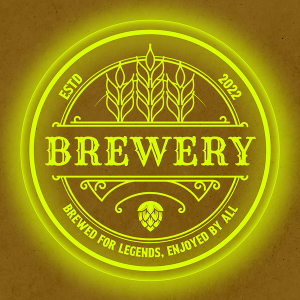 Personalized LED Color Changing Acrylic Brewery Sign