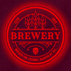 Personalized LED Color Changing Acrylic Brewery Sign