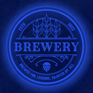Personalized LED Color Changing Acrylic Brewery Sign