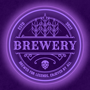 Personalized LED Color Changing Acrylic Brewery Sign