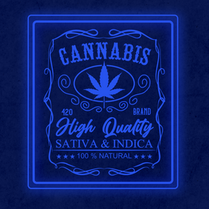 Personalized LED Color Changing Acrylic Cannabis Sign