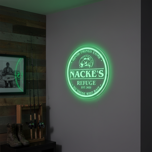 Personalized LED Color Changing Acrylic Fishing Sign