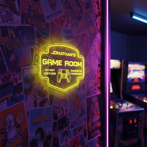 Personalized LED Color Changing Acrylic Game Room Sign