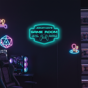 Personalized LED Color Changing Acrylic Game Room Sign