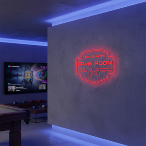 Personalized LED Color Changing Acrylic Game Room Sign