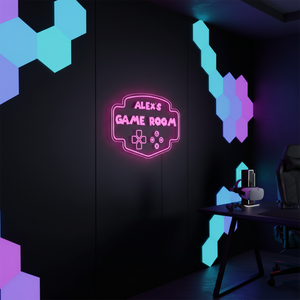 Personalized LED Color Changing Acrylic Gaming Sign