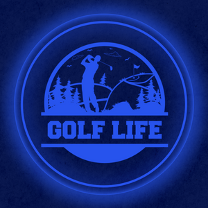Personalized LED Color Changing Acrylic Golf Life Sign
