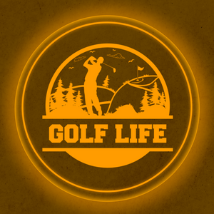 Personalized LED Color Changing Acrylic Golf Life Sign
