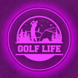 Personalized LED Color Changing Acrylic Golf Life Sign